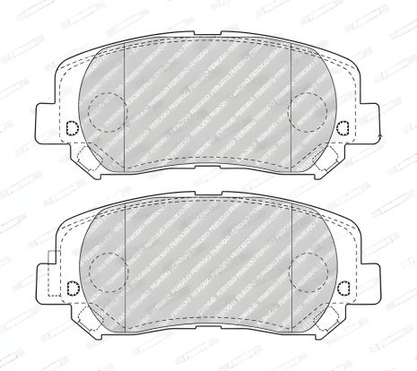 Комплект тормозных колодок, дисковый JEEP CHEROKEE, FERODO (FDB4999)