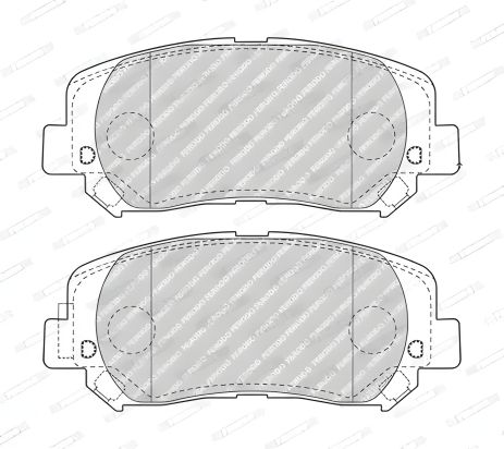 Комплект тормозных колодок, дисковый JEEP CHEROKEE, FERODO (FDB4999) Комплект тормозных колодок, дисковый JEEP CHEROKEE, FERODO (FDB4999)