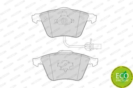 Комплект гальмівних колодок, дискове гальмо SEAT EXEO, AUDI A6, FERODO (FDB1629)