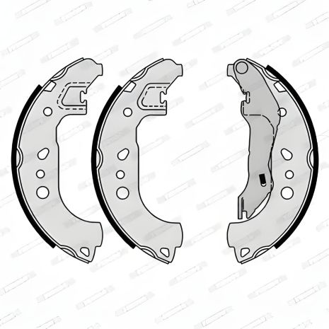 Комплект гальмівних колодок SEAT TOLEDO, SKODA RAPID, FERODO (FSB4199) Комплект гальмівних колодок SEAT TOLEDO, SKODA RAPID, FERODO (FSB4199)