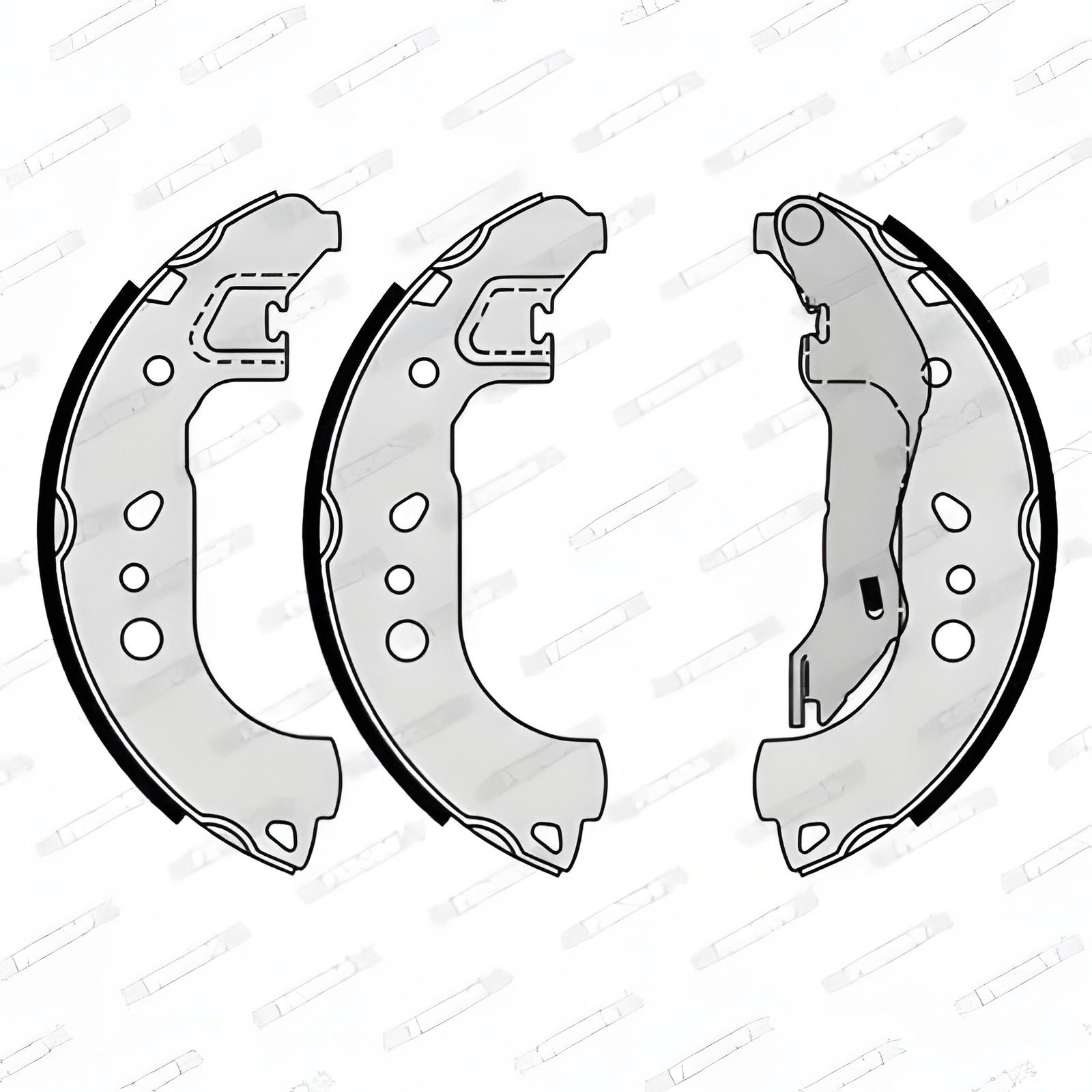 Комплект гальмівних колодок SEAT TOLEDO, SKODA RAPID, FERODO (FSB4199) Комплект гальмівних колодок SEAT TOLEDO, SKODA RAPID, FERODO (FSB4199)