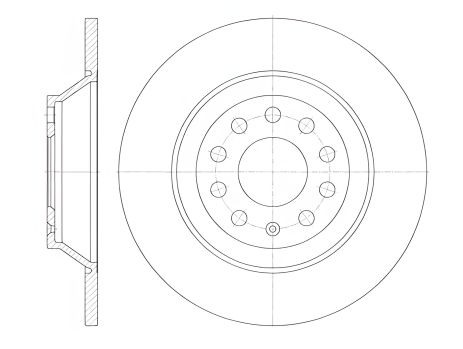 Тормозной диск AUDI A6, REMSA (696900)