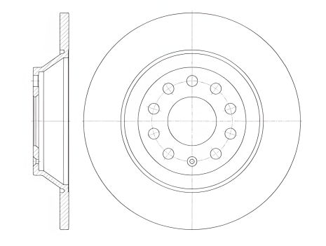Тормозной диск AUDI A6, REMSA (696900) Тормозной диск AUDI A6, REMSA (696900)