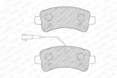 Гальмівні колодки FIAT DUCATO, PEUGEOT BOXER, FERODO FVR4950 Гальмівні колодки FIAT DUCATO, PEUGEOT BOXER, FERODO FVR4950
