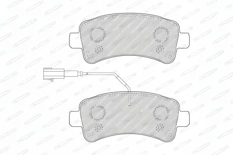 Гальмівні колодки FIAT DUCATO, PEUGEOT BOXER, FERODO FVR4950 Гальмівні колодки FIAT DUCATO, PEUGEOT BOXER, FERODO FVR4950