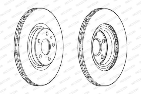 Диск гальмівний FIAT 500L, FERODO (DDF2329C)