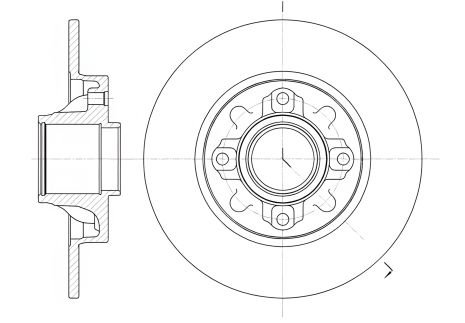 Диск тормозной для CITROËN DS4 и PEUGEOT 308, REMSA (6106000) Диск тормозной для CITROËN DS4 и PEUGEOT 308, REMSA (6106000)