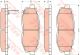 Тормозные колодки комплект, дисковый тормоз TOYOTA GT, SUBARU FORESTER, TRW (GDB3442)