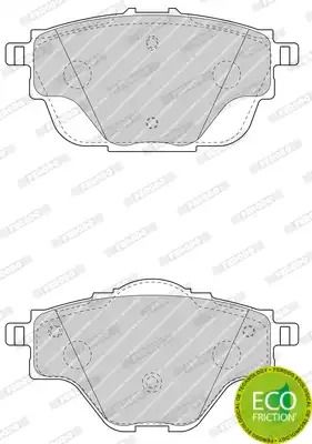 Комплект тормозных колодок, дисковый тормоз DS DS, OPEL GRANDLAND, FERODO (FDB4766)