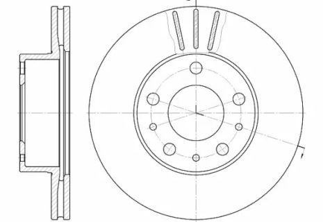 Диск тормозной TOYOTA AURIS, PEUGEOT BOXER, REMSA (647610)