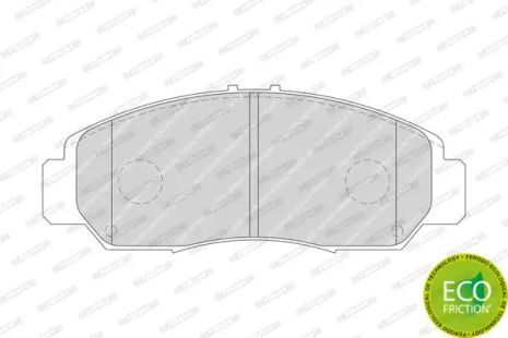 Комплект тормозных колодок, дисковый тормоз BYD F6, HONDA ACCORD, FERODO (FDB1669)