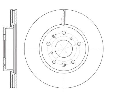 Гальмівний диск SUZUKI SX4, FIAT SEDICI, REMSA (6101810)