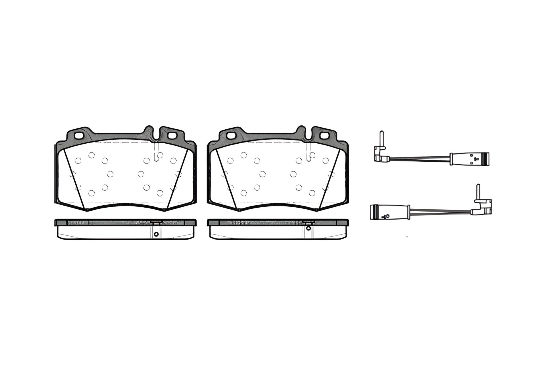 Комплект колодок для дискового тормоза MERCEDES-BENZ CLS от REMSA (076902) Комплект колодок для дискового тормоза MERCEDES-BENZ CLS от REMSA (076902)