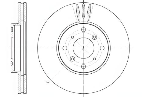 Гальмівний диск HONDA ACCORD, REMSA (664110)