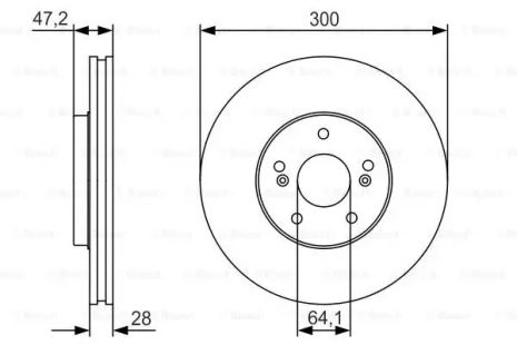 Пілот Brake Honda, Bosch (0986479R47)