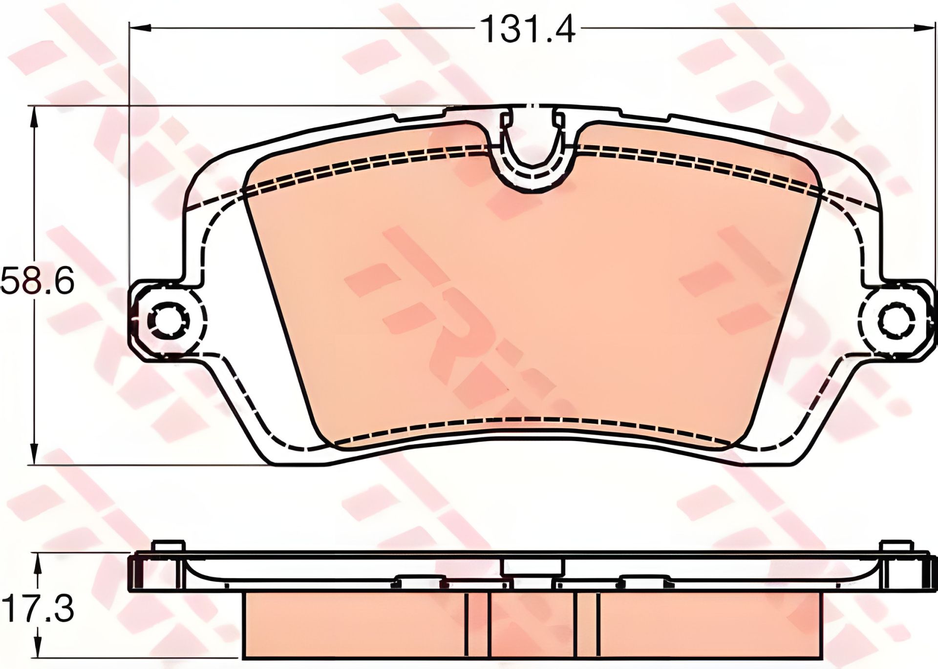 Гальмівних колодок комплект, дискове гальмо LAND ROVER, TRW (GDB2029) Гальмівних колодок комплект, дискове гальмо LAND ROVER, TRW (GDB2029)