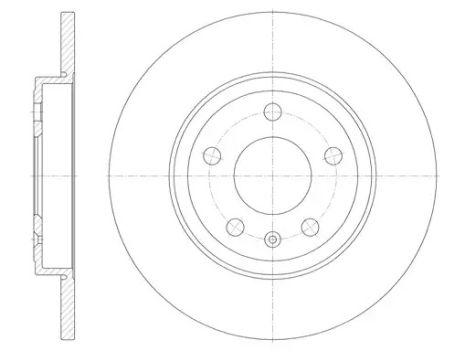 Диск тормозной VW PASSAT, AUDI A4, REMSA (6101100)