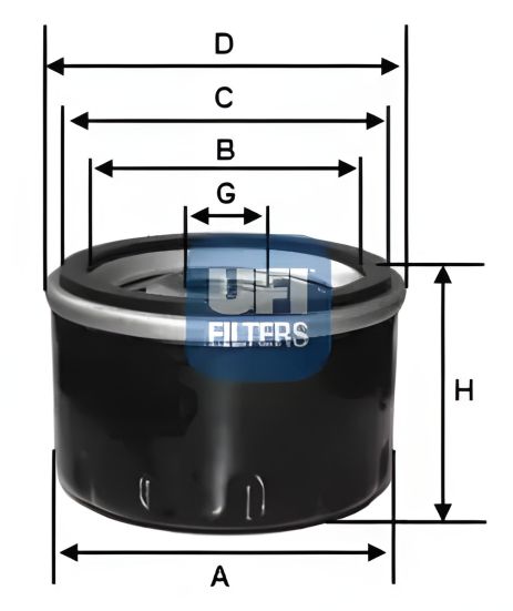 Фільтр оливи RENAULT MEGANE, NISSAN QASHQAI, UFI (2348400) Фільтр оливи RENAULT MEGANE, NISSAN QASHQAI, UFI (2348400)