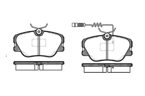 Комплект гальмівних колодок, дискове гальмо MERCEDES-BENZ E-CLASS, WOKING (P089302)