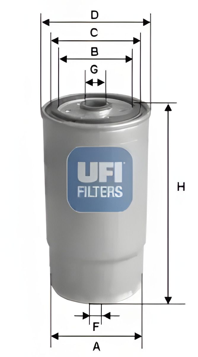 Паливний фільтр VW PASSAT, VOLVO V70, UFI (2437901) Паливний фільтр VW PASSAT, VOLVO V70, UFI (2437901)