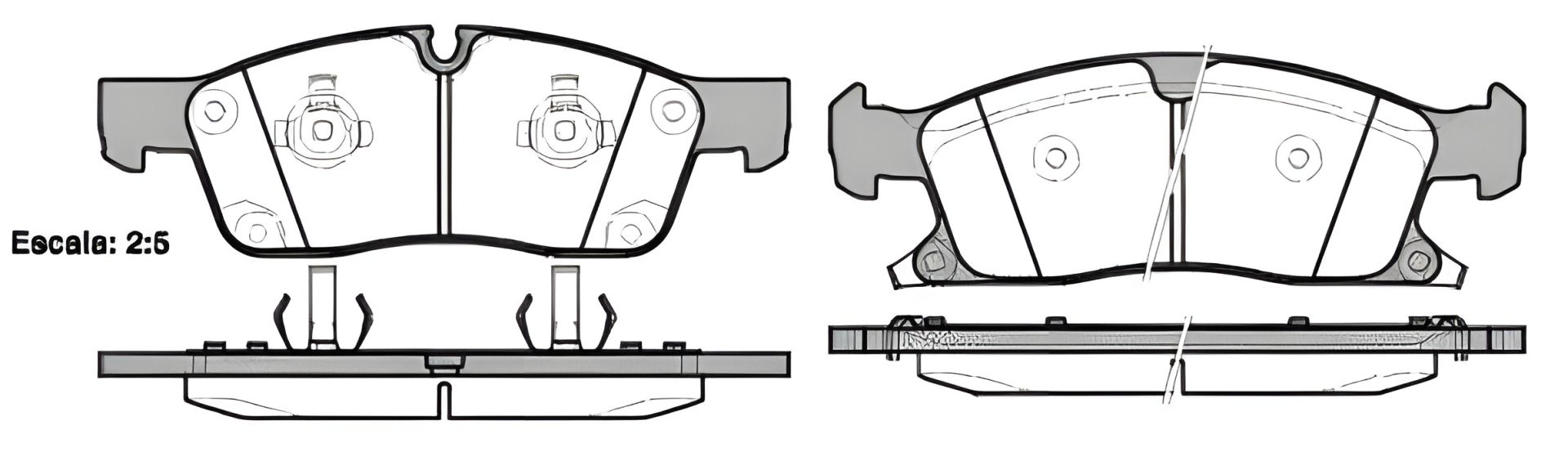 Комплект гальмівних колодок для дискового гальма JEEP GRAND CHEROKEE, WOKING (P1530302) Комплект гальмівних колодок для дискового гальма JEEP GRAND CHEROKEE, WOKING (P1530302)
