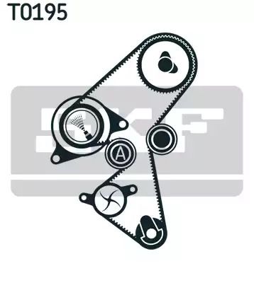 Помпа + комплект ременя ГРМ FORD AUSTRALIA, MINI MINI, SKF (VKMC03259)