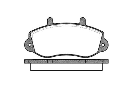 Комплект тормозных колодок, дисковый тормоз VAUXHALL MOVANO, OPEL MOVANO, REMSA (067700)