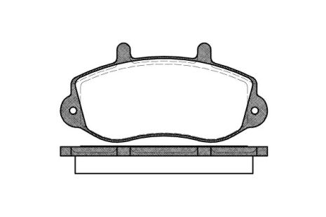 Комплект гальмівних колодок, дискове гальмо VAUXHALL MOVANO, OPEL MOVANO, WOKING (P777300)