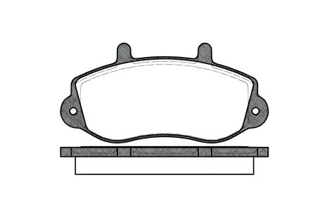 Комплект тормозных колодок, дисковый тормоз VAUXHALL MOVANO, OPEL MOVANO, REMSA (067700)