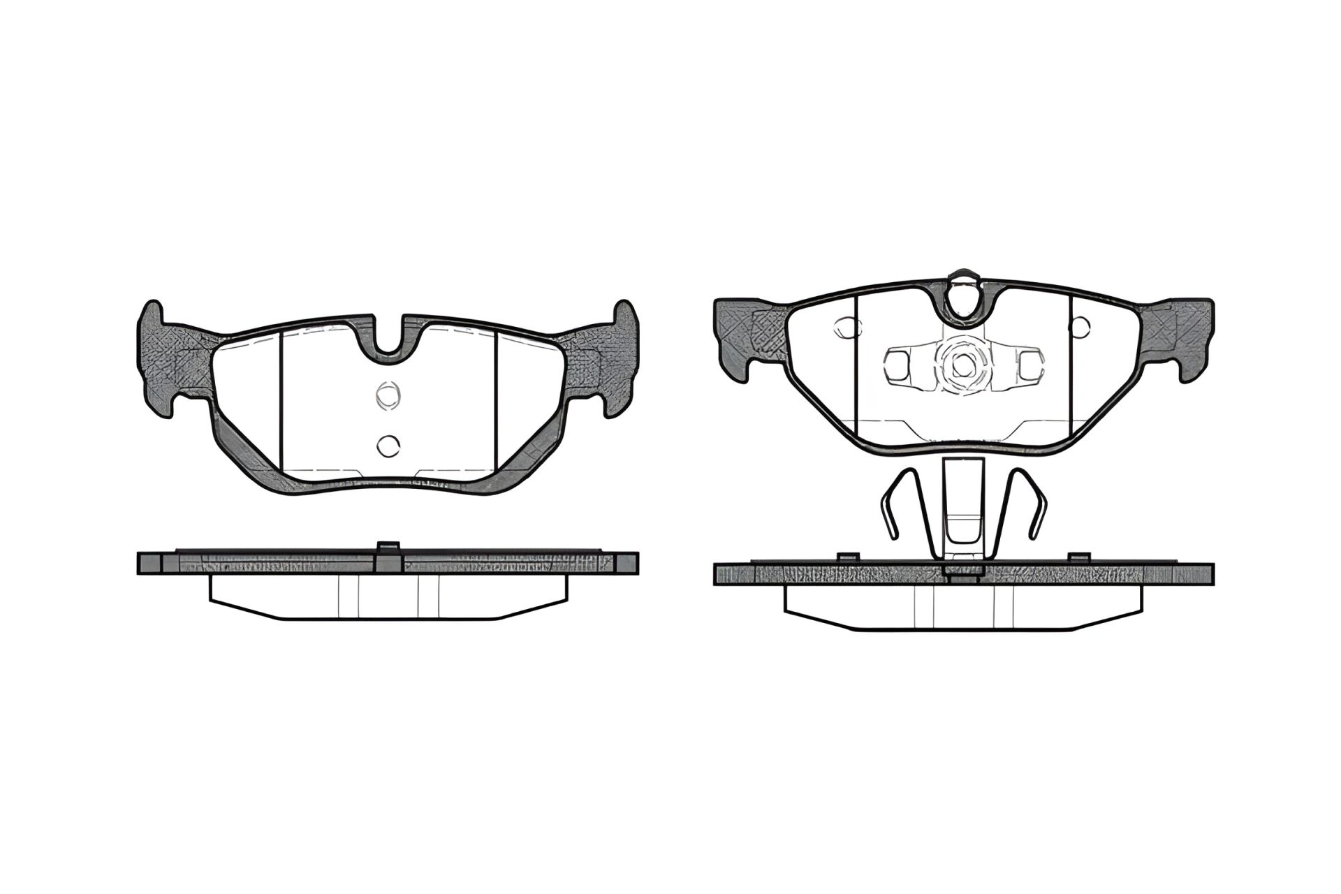 Тормозные колодки комплект, дисковый тормоз BMW (BRILLIANCE), REMSA (114500) Тормозные колодки комплект, дисковый тормоз BMW (BRILLIANCE), REMSA (114500)