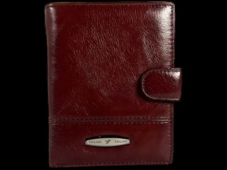 Мужской кожаный кошелек для повседневного использования, цвет кромесон