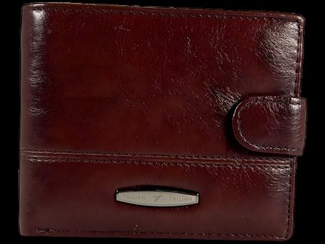 Функциональный мужской кошелек из натуральной кожи, кримсон