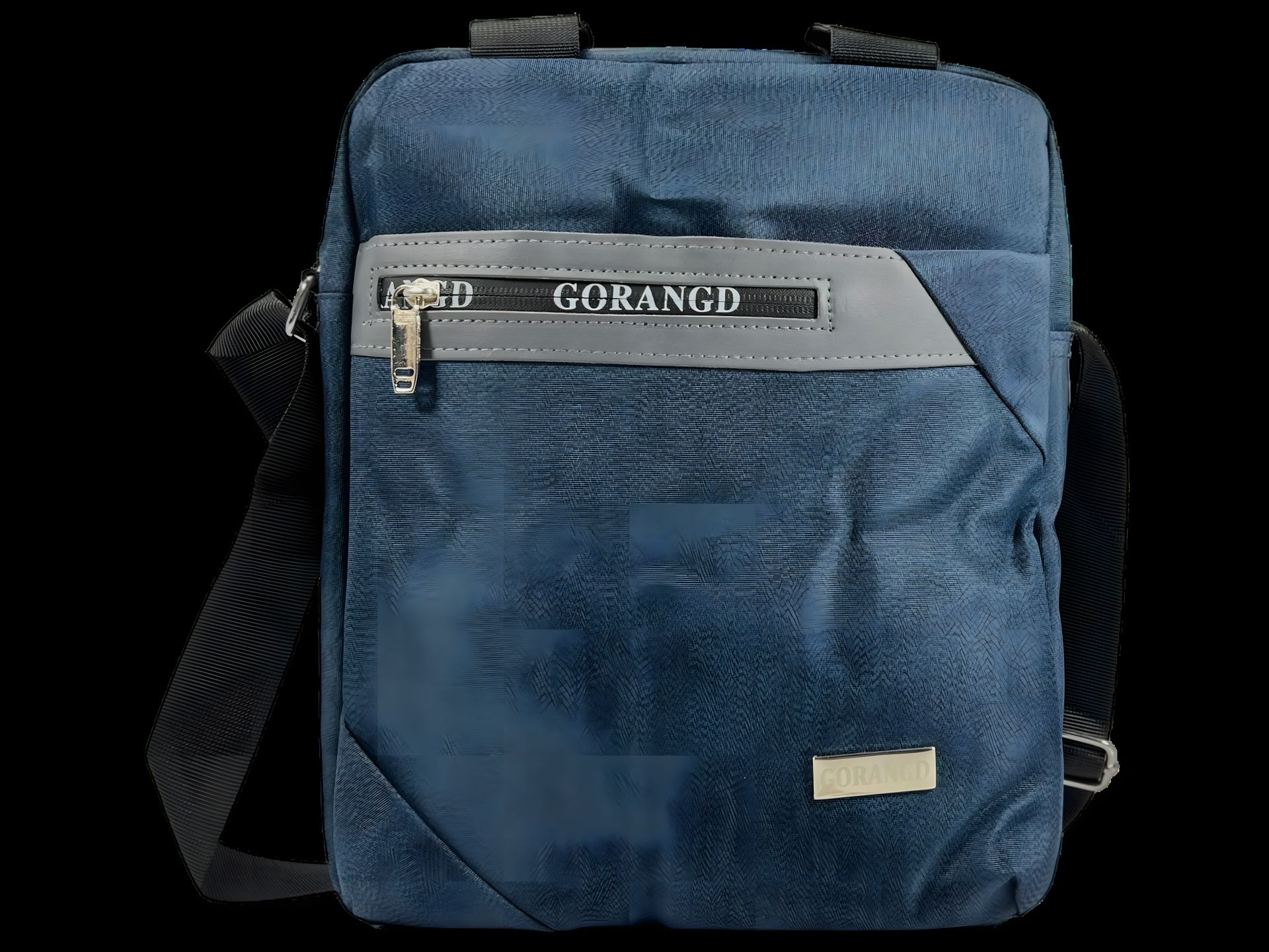 Сумка через плече з ручками для переносу, 4 відділення, синя Сумка через плече з ручками для переносу, 4 відділення, синя