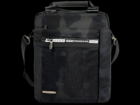 Сумка через плече з трьома відділеннями чорного кольору Сумка через плече з трьома відділеннями чорного кольору