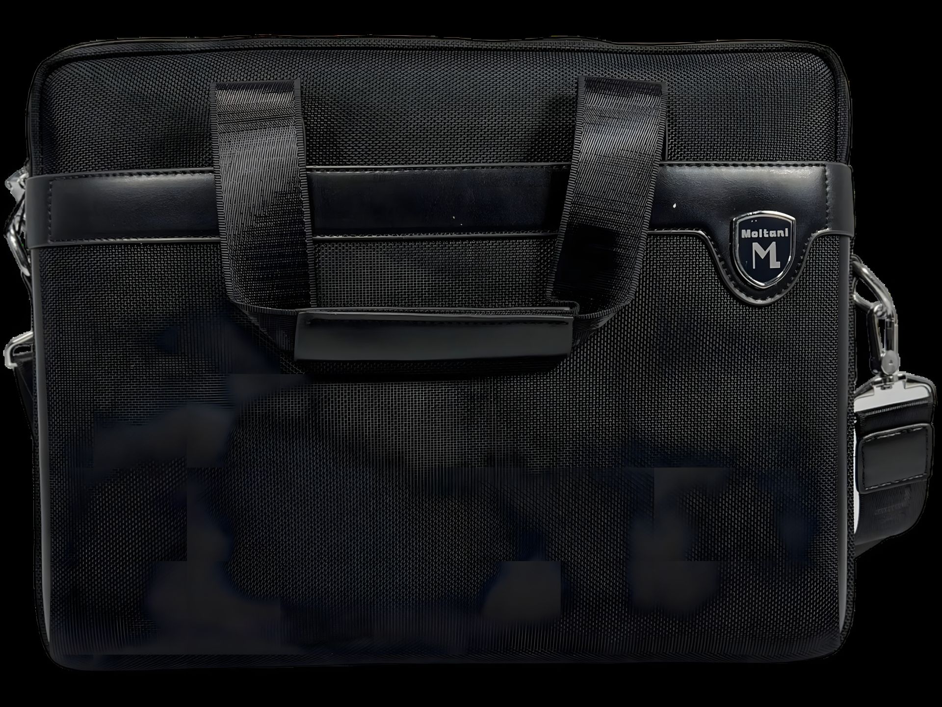 Чоловіча сумка через плече на два відділення чорного кольору Чоловіча сумка через плече на два відділення чорного кольору