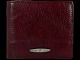 Компактний шкіряний гаманець для чоловіків кольору крімсон