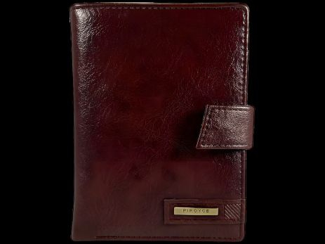 Чоловічий гаманець-книжка з монетним відділенням коричневого кольору Чоловічий гаманець-книжка з монетним відділенням коричневого кольору