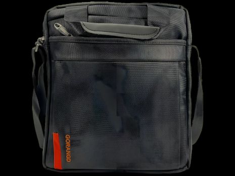 Водонепроницаемая черная сумка через плечо с тремя отделениями, практичная