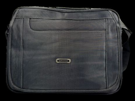 Чорна сумка через плече з чотирма відділеннями, 14 літрів, елегантний дизайн