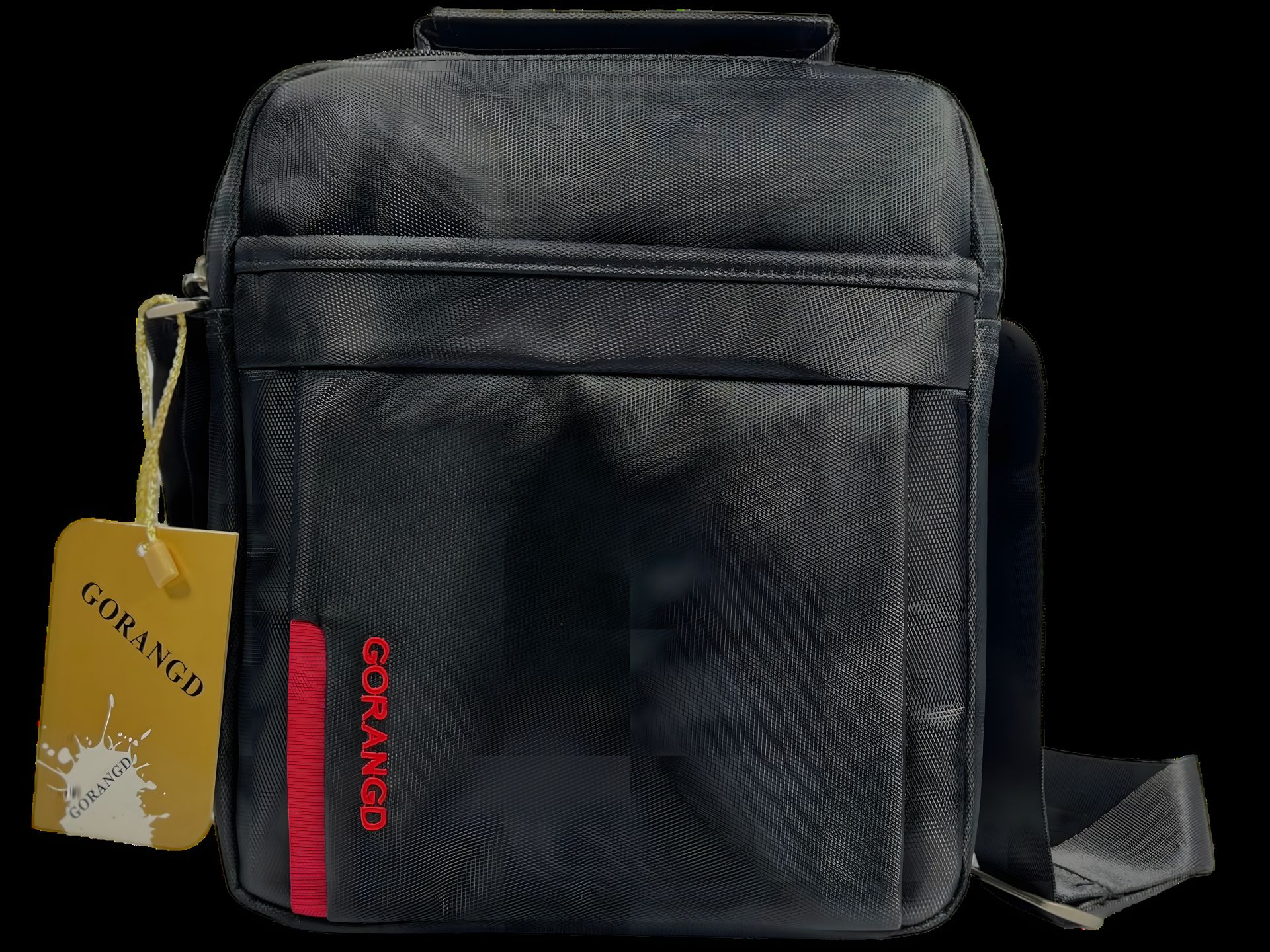 Сумка через плече класичного стилю з трьома відділеннями, 4 л, чорна Сумка через плече класичного стилю з трьома відділеннями, 4 л, чорна