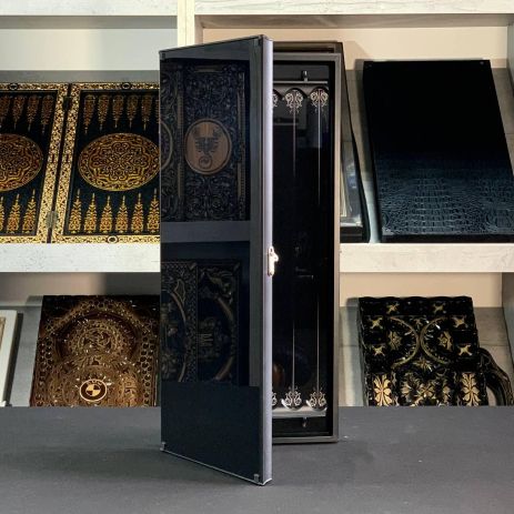 Нарди зі скла мінімалістичні 61×27×5см довгі нарди та короткі нарди