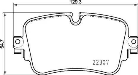 Комплект гальмівних колодок, дискове гальмо VW TOUAREG, AUDI A6, BREMBO (P85161)