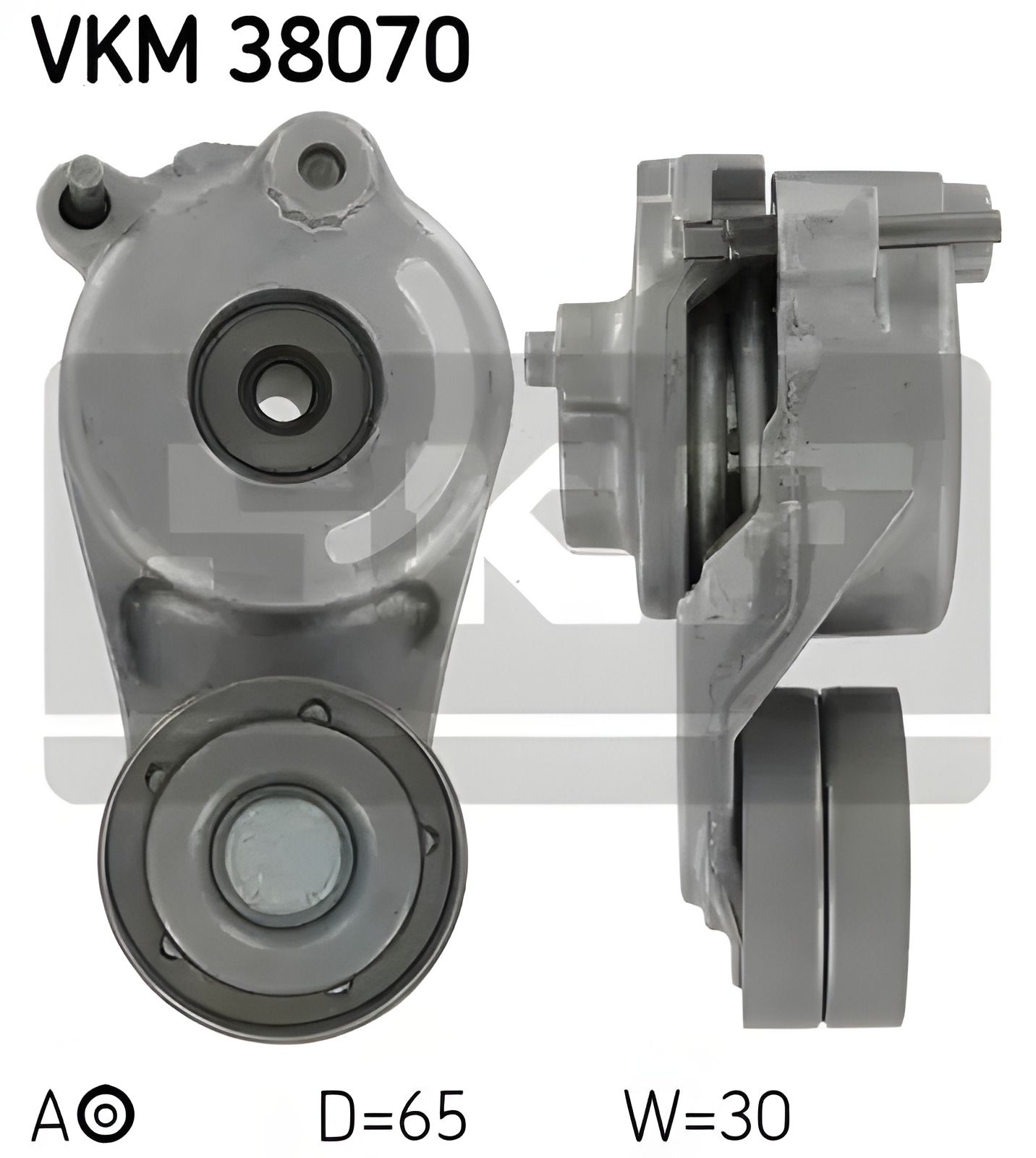Натяжной ролик поликлинового ремня JEEP COMMANDER, CHRYSLER 300, SKF (VKM38070) Натяжной ролик поликлинового ремня JEEP COMMANDER, CHRYSLER 300, SKF (VKM38070)