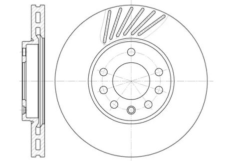 Диск тормозной LOTUS EUROPA, MITSUBISHI GALANT, REMSA (649410)