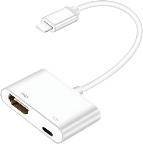 Lightning to HDMI Адаптер для iPhone/iPad: 1080P Синхронізація Відео та Аудіо