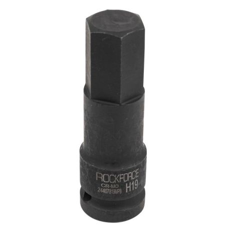 Головка-біта 6-гранна ударна 19мм, 1/2" ROCKFORCE RF-24407819MPB