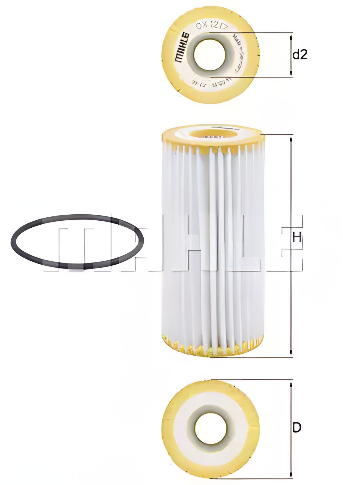 Фільтр оливи для CUPRA ATECA, PORSCHE MACAN, MAHLE/KNECHT (OX1217D) Фільтр оливи для CUPRA ATECA, PORSCHE MACAN, MAHLE/KNECHT (OX1217D)