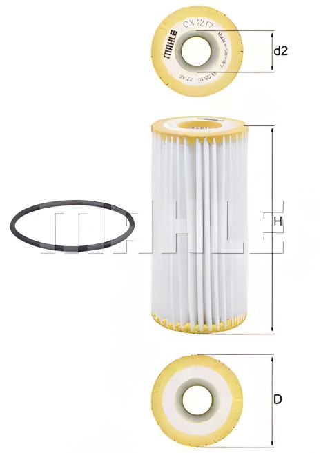 Фильтр масляный CUPRA ATECA, PORSCHE MACAN, MAHLE/KNECHT (OX1217D) Фильтр масляный CUPRA ATECA, PORSCHE MACAN, MAHLE/KNECHT (OX1217D)
