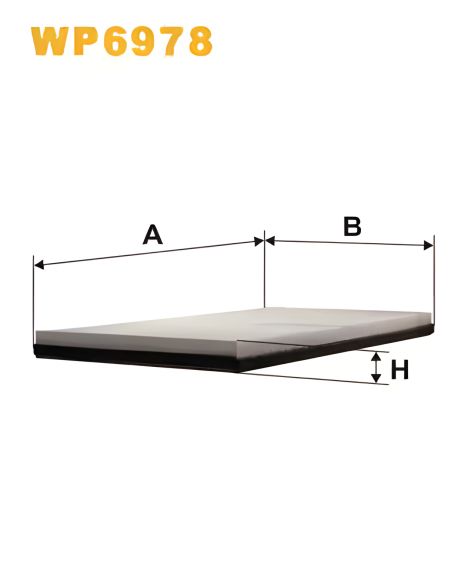 Фильтр для салона MERCEDES-BENZ V-CLASS, WIX FILTERS (WP6978)