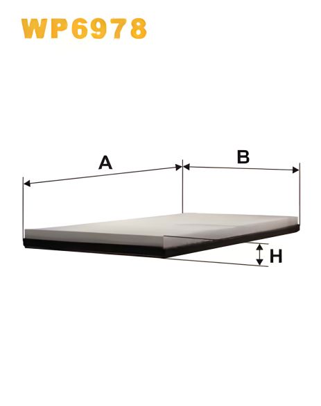 Фильтр для салона MERCEDES-BENZ V-CLASS, WIX FILTERS (WP6978)